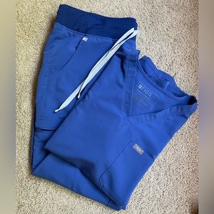 Figs scrubs limited edition denim blue Size Large